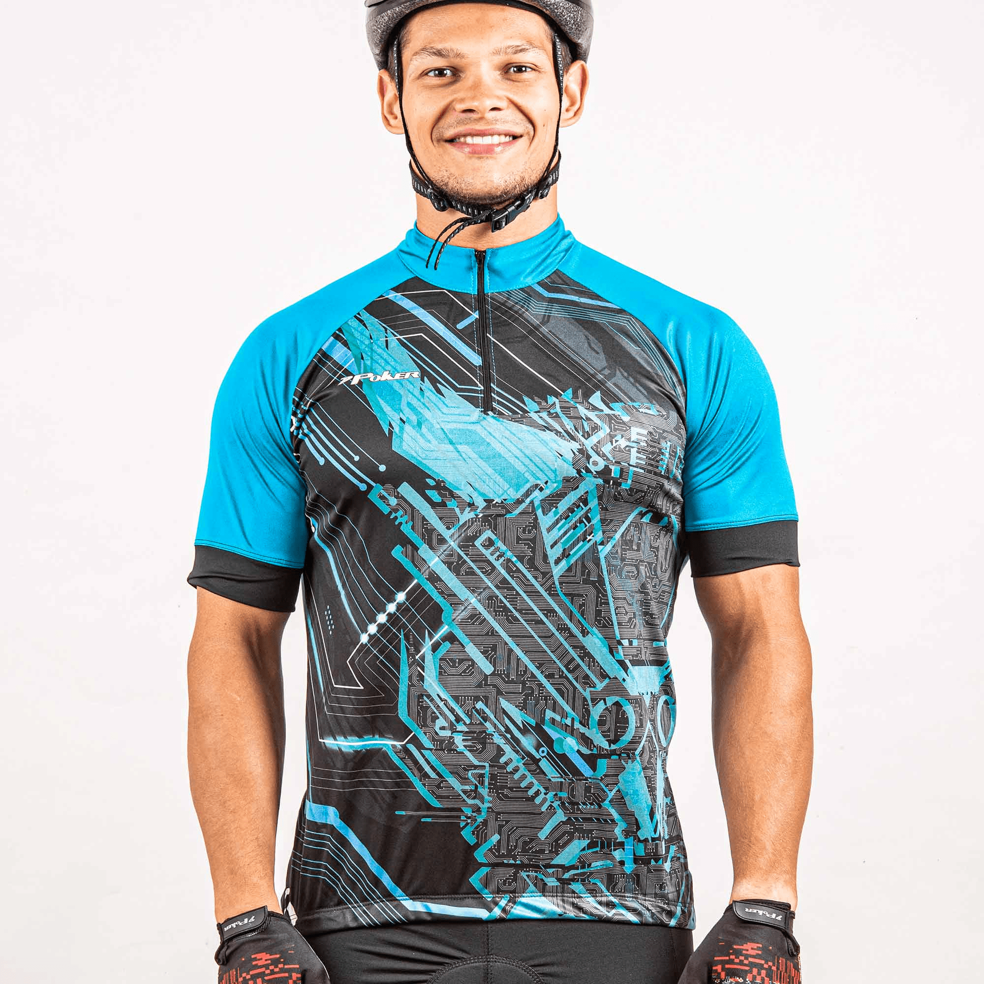 Camiseta Ciclista Hanya medio cierre - Poker