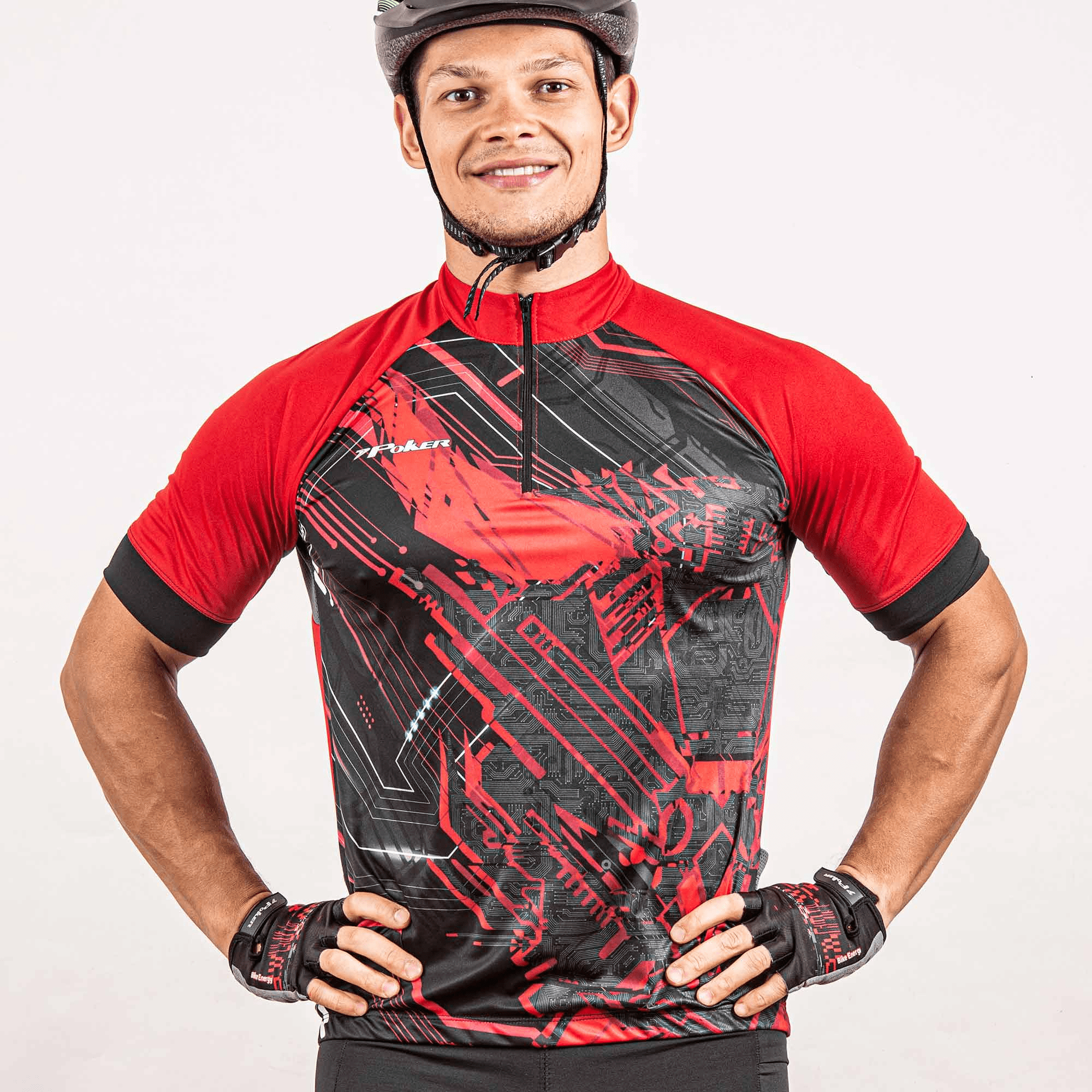 Camiseta Ciclista Hanya medio cierre - Poker - Imagen 2
